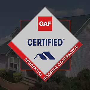 Two roofers installing a Residential Roof